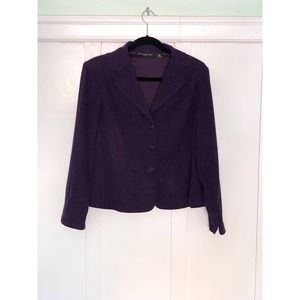 Petite Purple Blazer Briggs New York